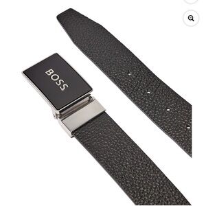 BOSS Black Leather Belt Bag